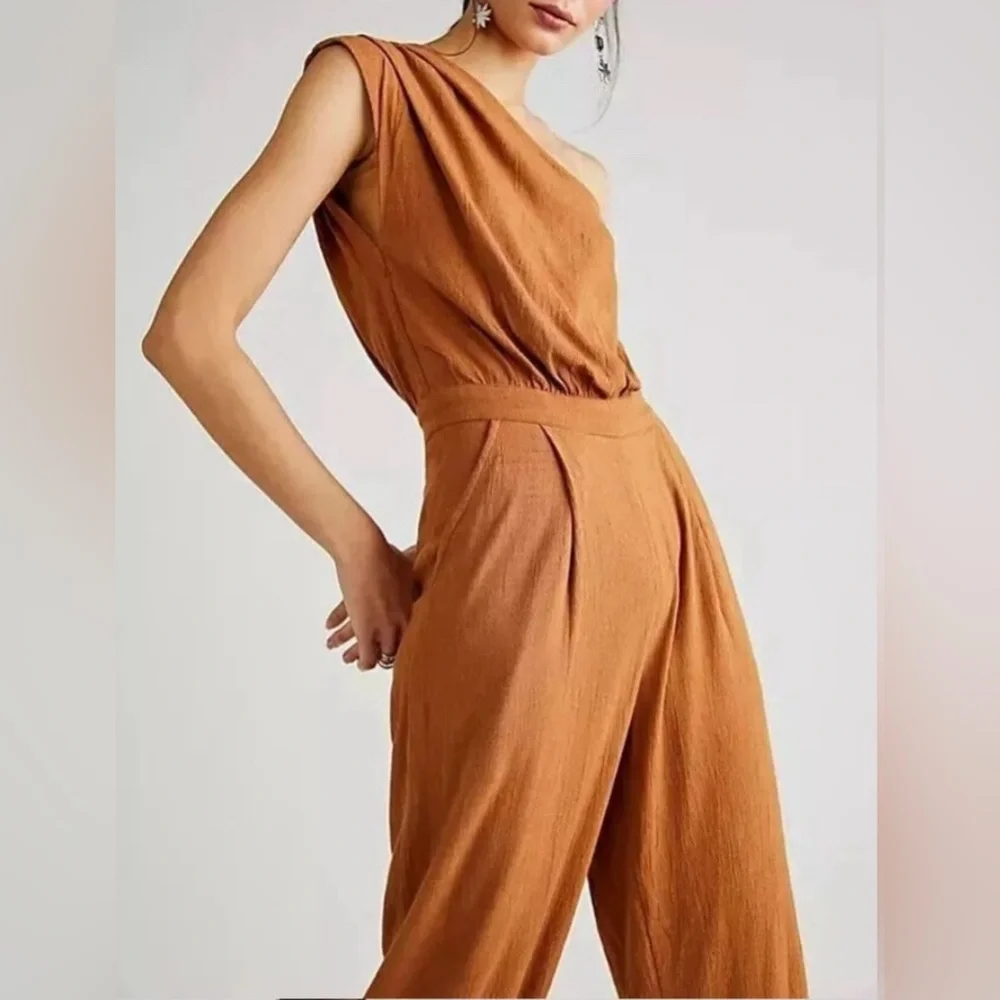 Free People Avery One-Shoulder Jumpsuit - Picture 3 of 4